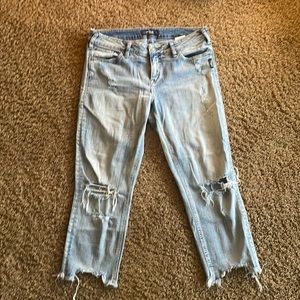 Silver Aiko Slim Crop